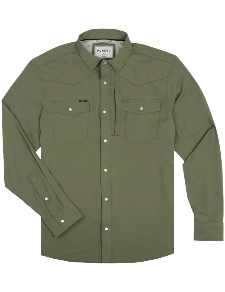 Poncho Mens The Brazos Long Sleeve Shirt