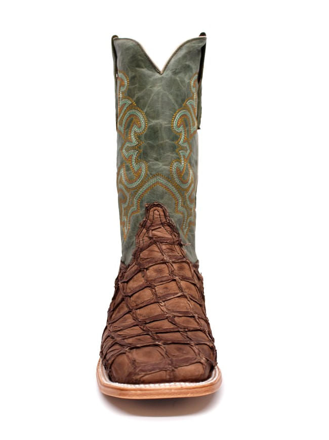 Corral Mens Brown and Turquoise Fish Boots