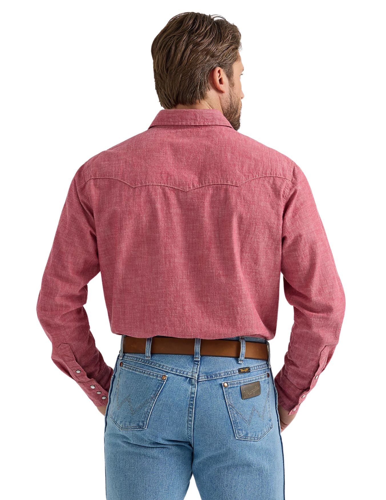 Wrangler Mens Vintage-Inspired Western Snap Workshirt – Texas Boot