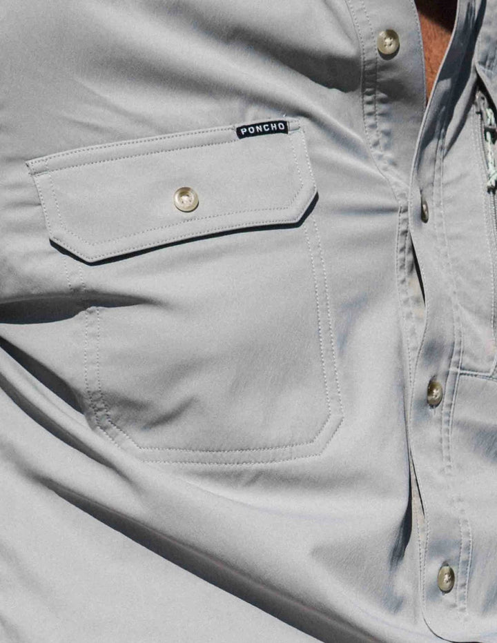 Poncho Mens The Grey Fox Short Sleeve Shirt