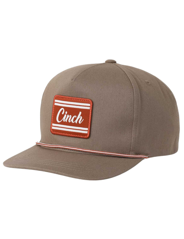 Cinch Mens Brown Flexfit Logo Hat