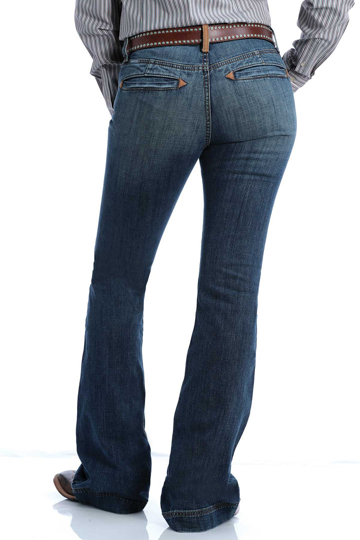 Ladies Cinch Lynden Medium Stone Jeans