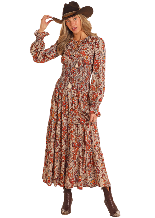 Panhandle Womens Floral Maxi Dress