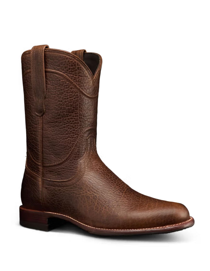 Tecovas Mens The Earl Tobacco Bison Boots