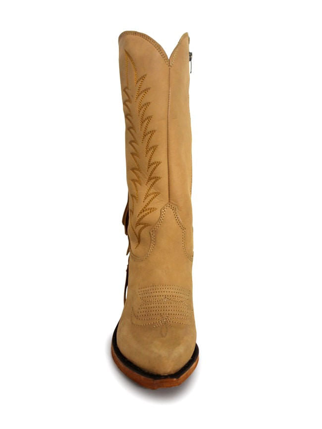 Liberty Black Womens Fringe Hueso Claro Boots