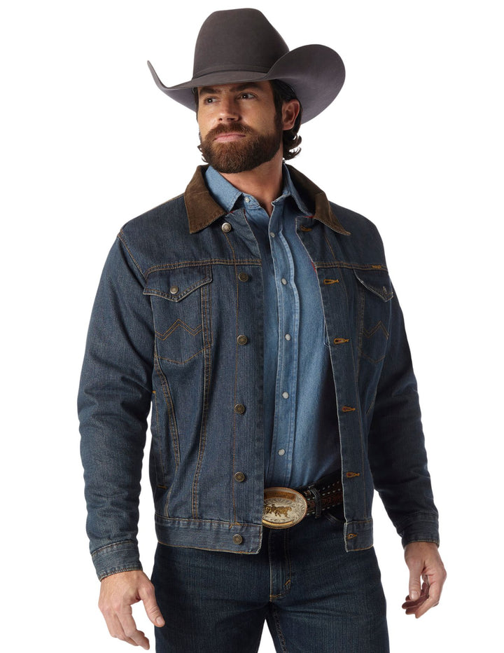Wrangler Mens Blanket Lined Denim Jacket