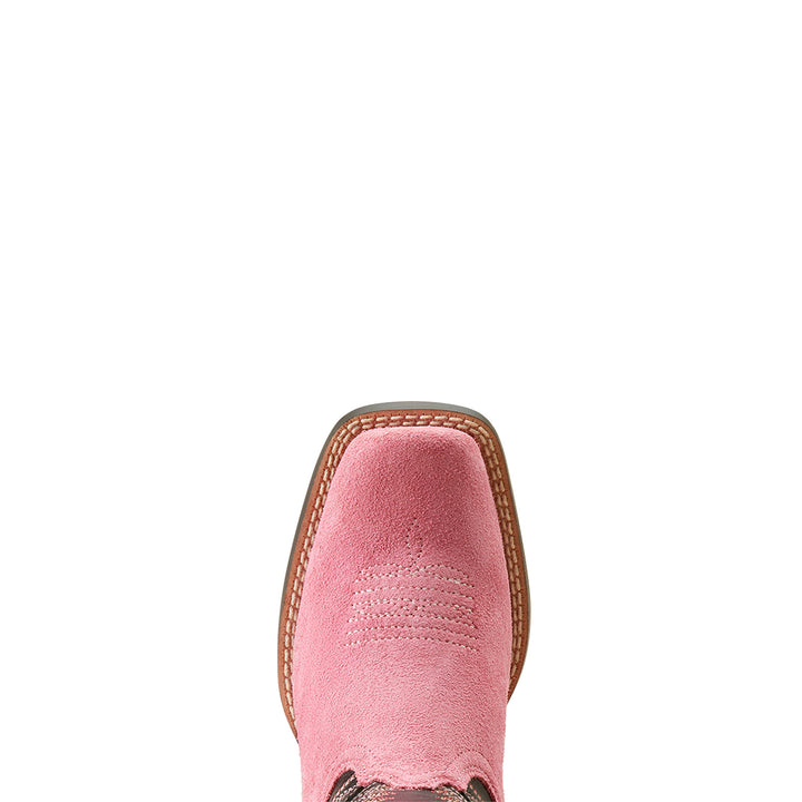 Ariat Girls Pink Suede Boots