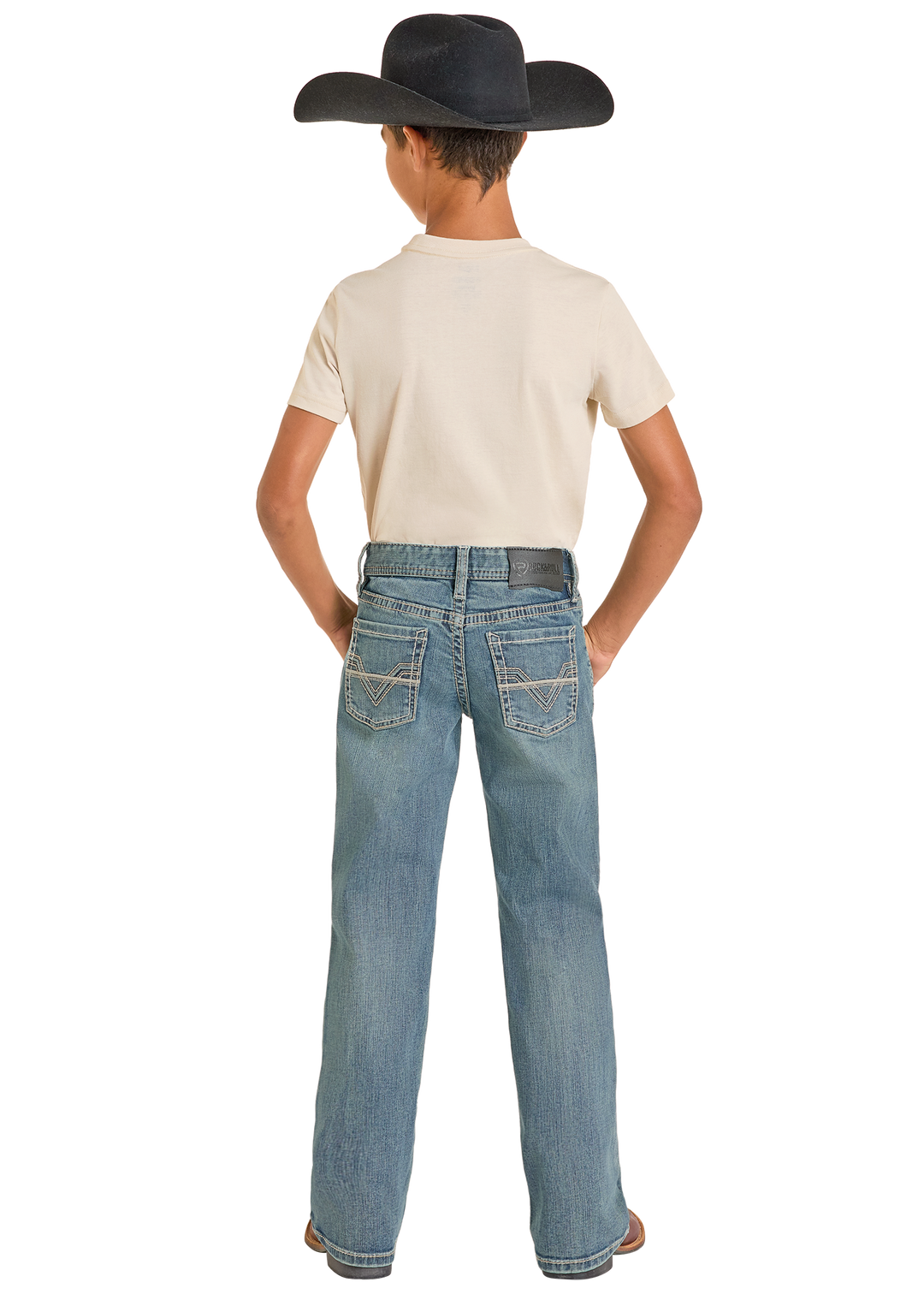 Panhandle Boys Two Tone Bootcut Jeans
