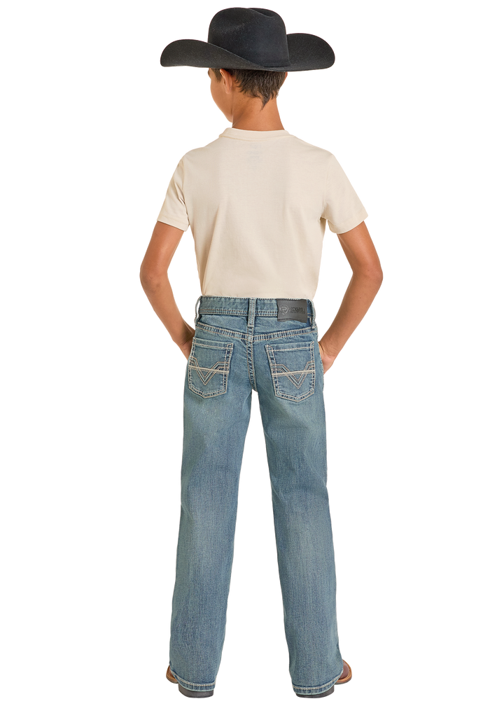 Panhandle Boys Two Tone Bootcut Jeans