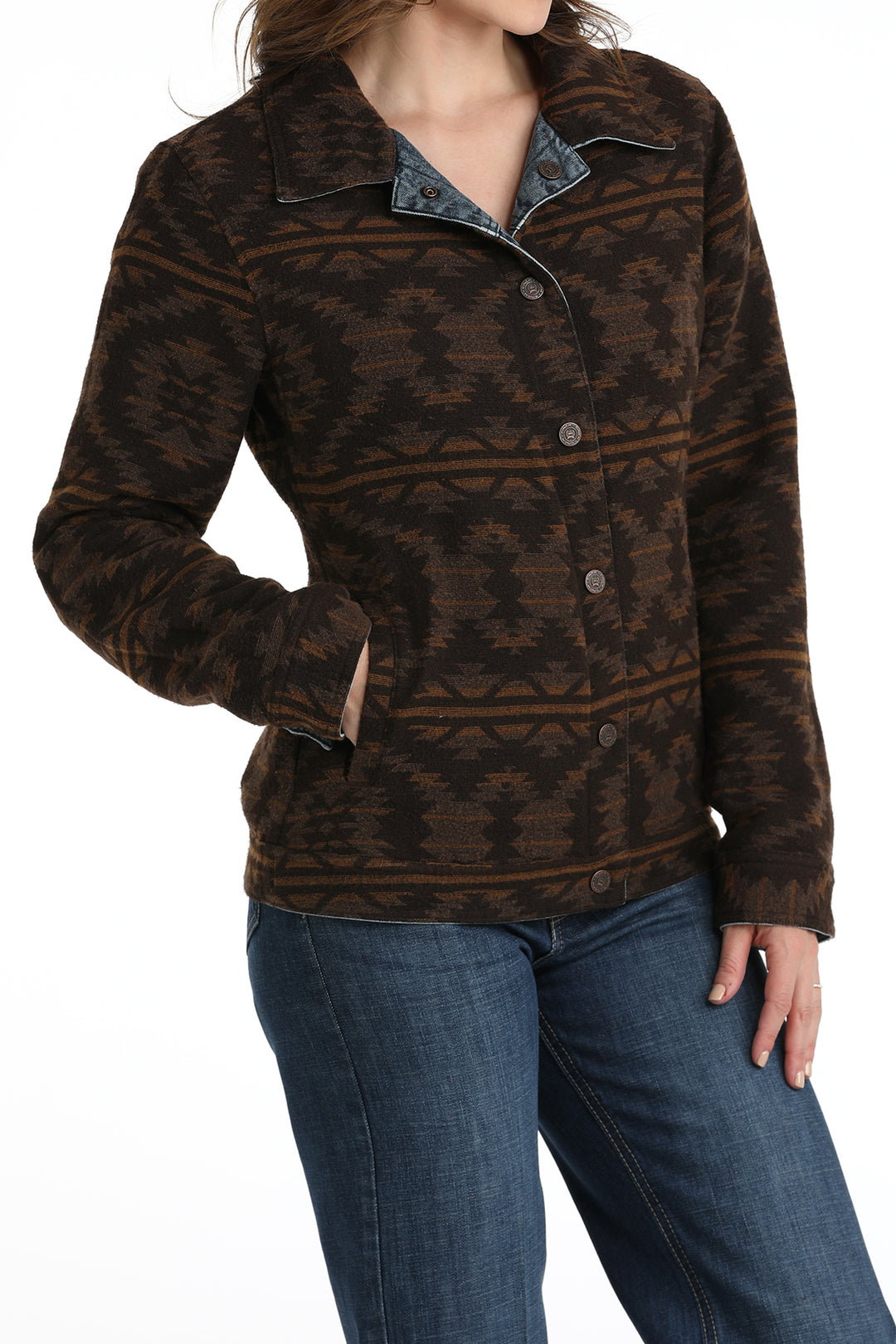 Cinch Womens Women's Reversible Trucker Jacket