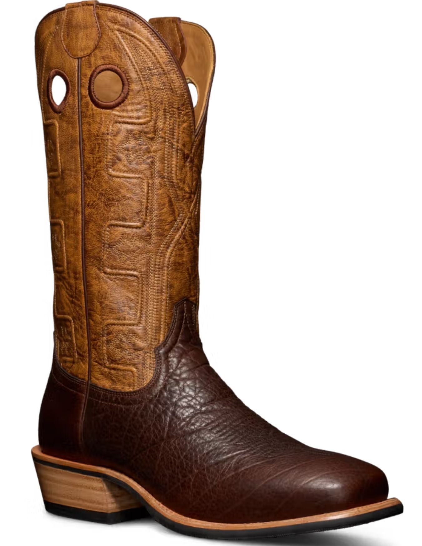 Tecovas Mens The Cody Chocolate Bison Boots – Texas Boot Company