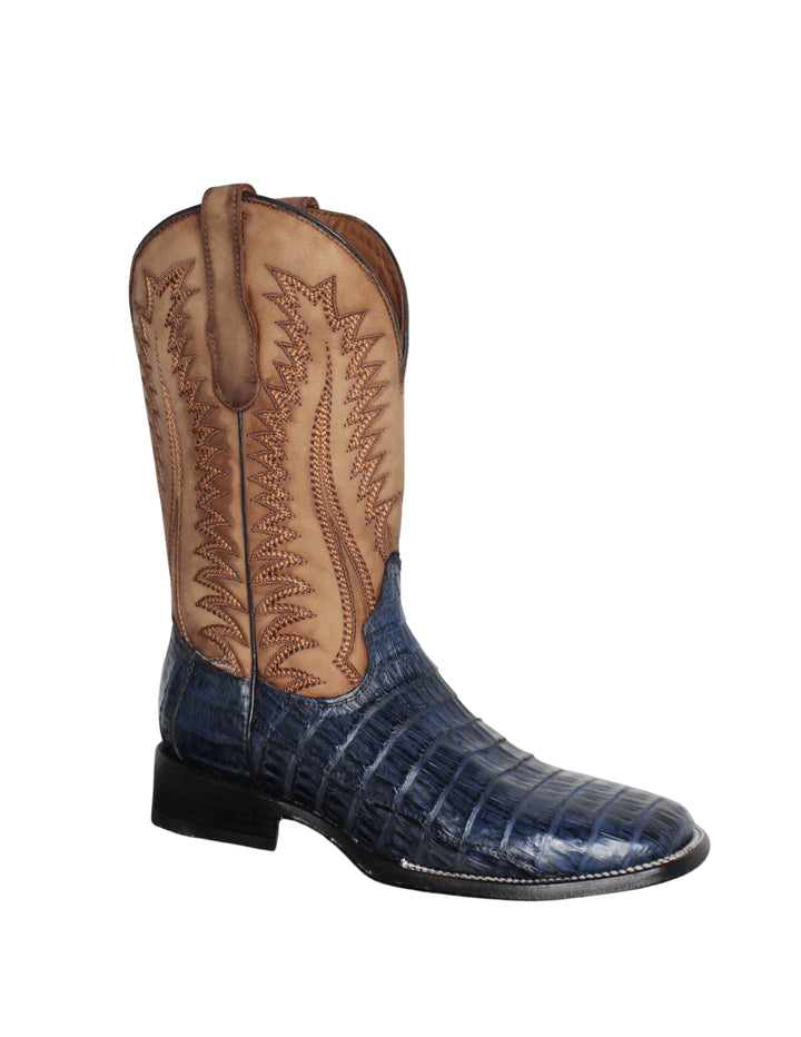 Corral Mens Navy Blue Caiman Boots