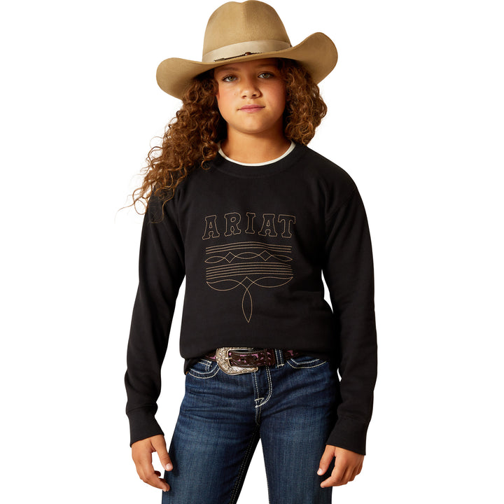 Ariat Girls Booted Logo Sweatshirt