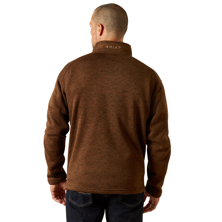Ariat Mens Caldwell Logo 1/4 Zip Sweater