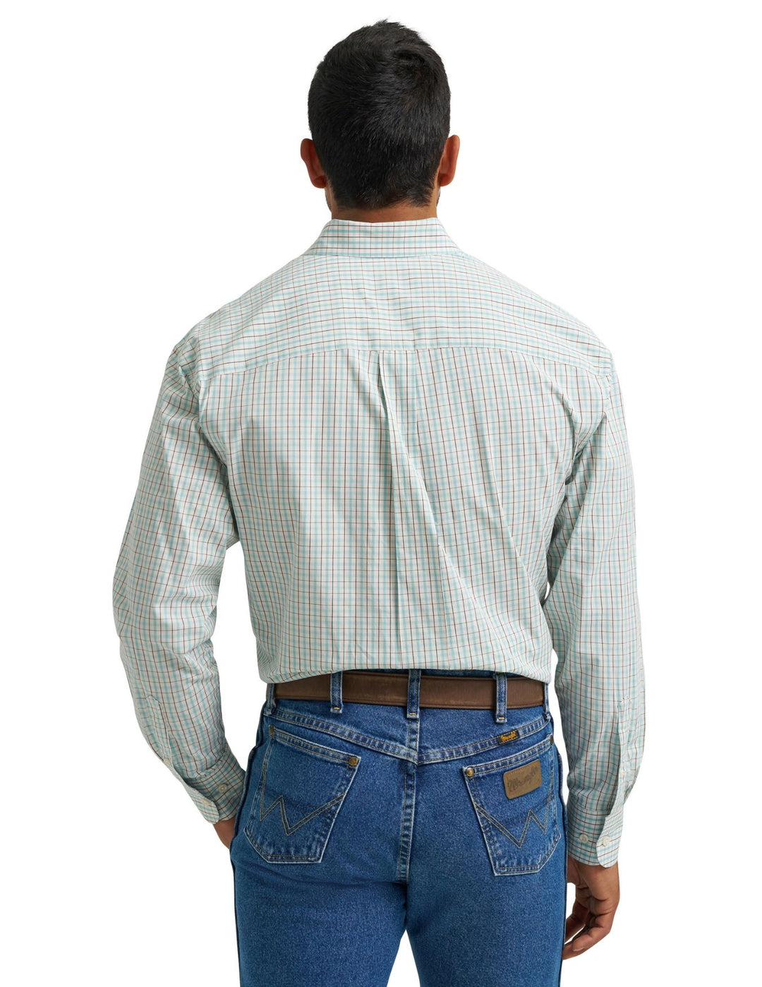 Wrangler Mens White Print Long Sleeve Shirt