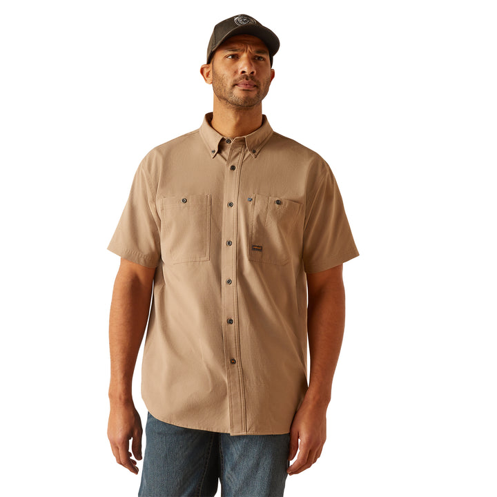 Ariat Mens Rebar Made Tough 360 Airflow Work Shirt