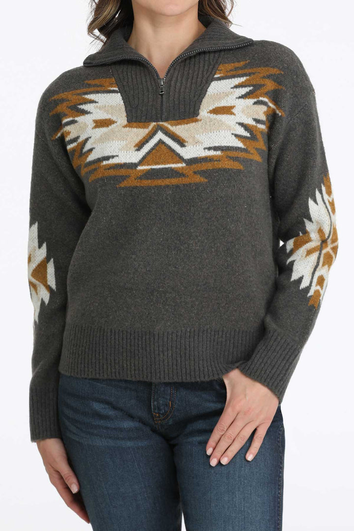 Cinch Womens Charcoal Sweater