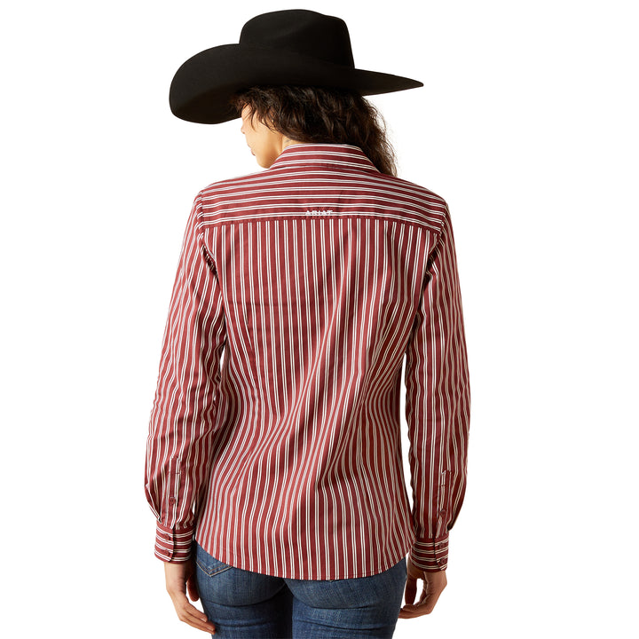 Ariat Womens Cabernet Stripe Kirby Stretch Shirt