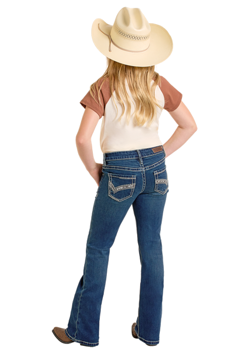 Panhandle Girls Bootcut Medium Wash Jeans