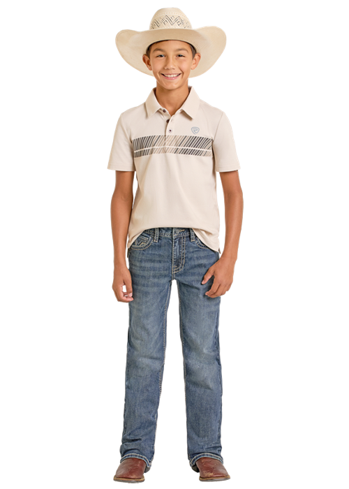 Panhandle Boys Regular Fit Two Tone Signature Bootcut Jeans