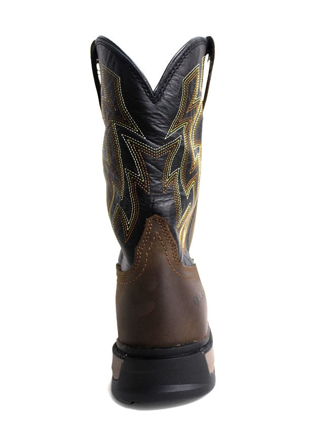 Mens Ariat Rebar Flex H2O Dark Brown Soft Toe Boots