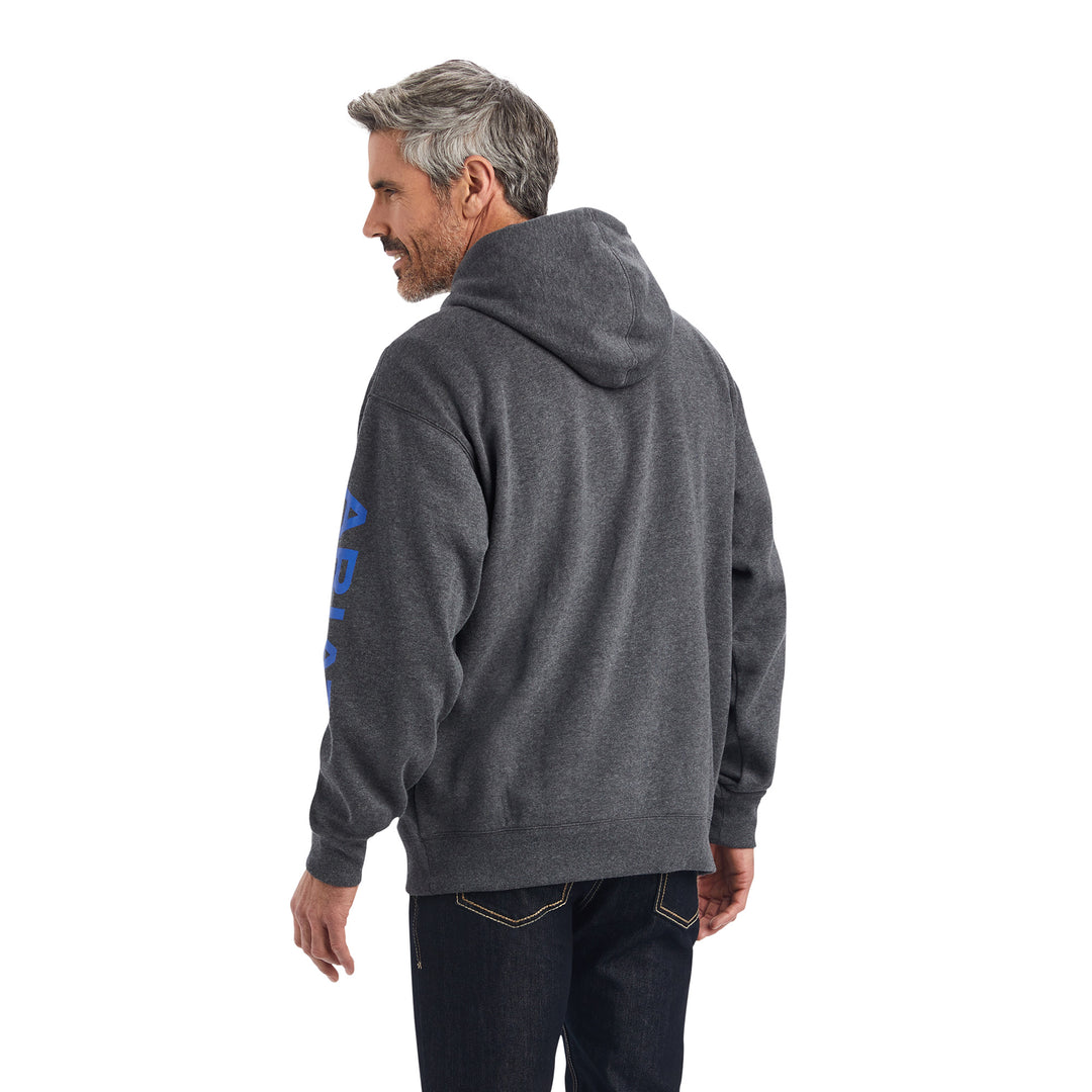 Ariat Mens Charcoal Logo Hoodie