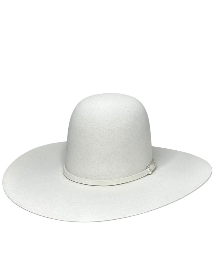 Resistol White Arena Open Crown Felt Hat