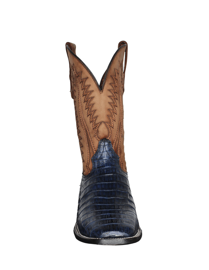 Corral Mens Navy Blue Caiman Boots