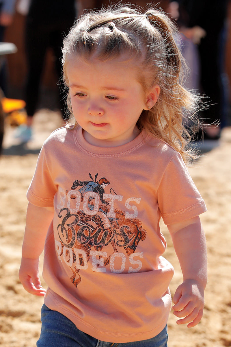 Cinch Girls Pink Rodeo T-Shirt