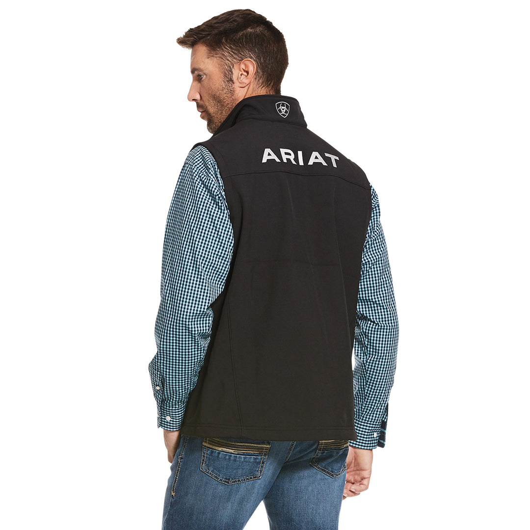 Ariat Mens Logo Softshell Black Vest