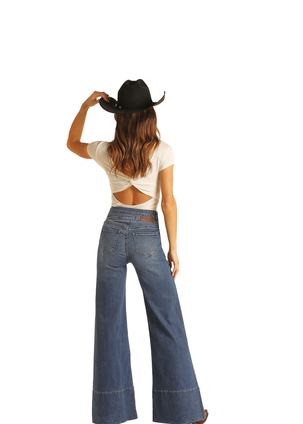 Panhandle Slim Womens Palazzo Jeans