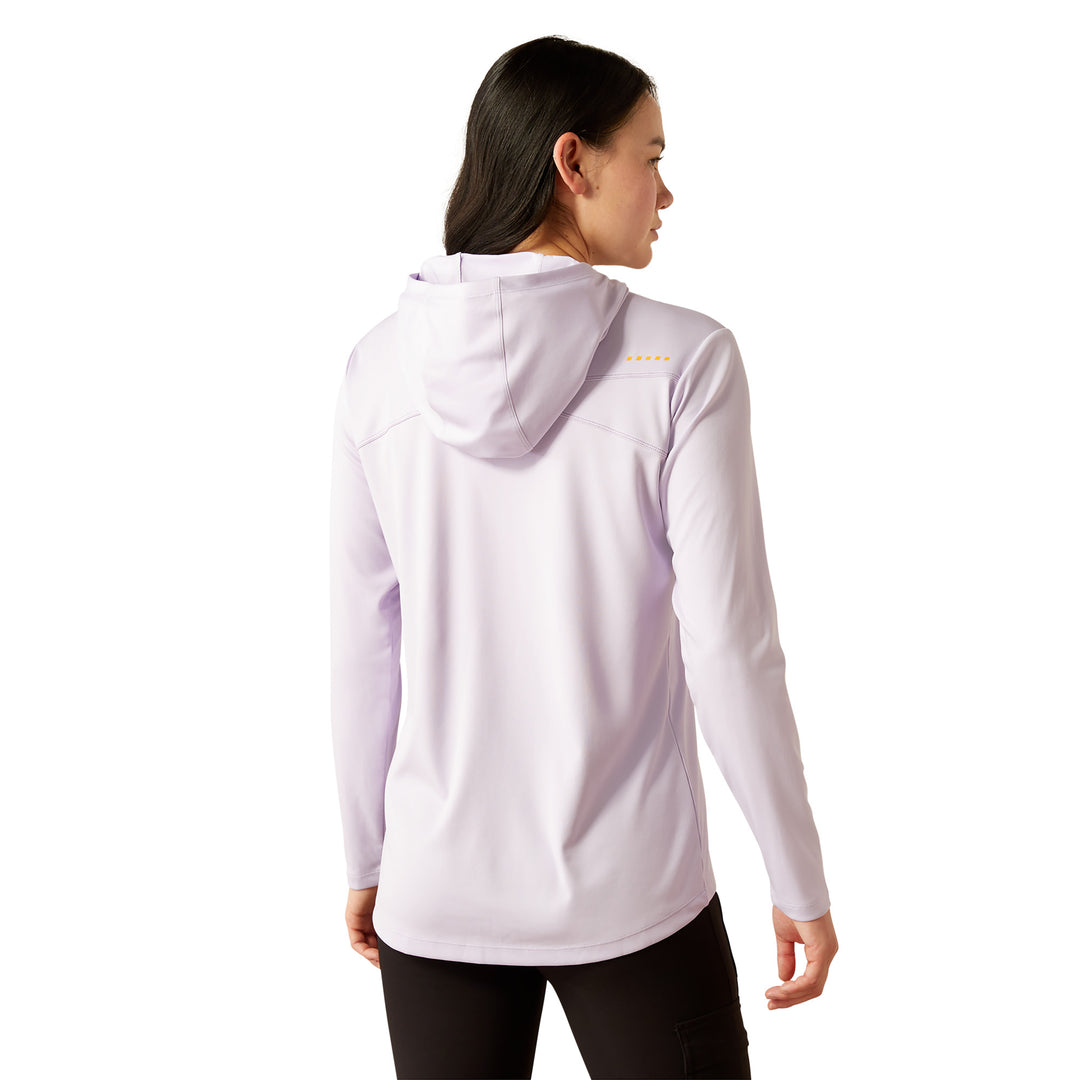 Ariat Womens Lilac Rebar Sunblocker Hooded T-Shirt