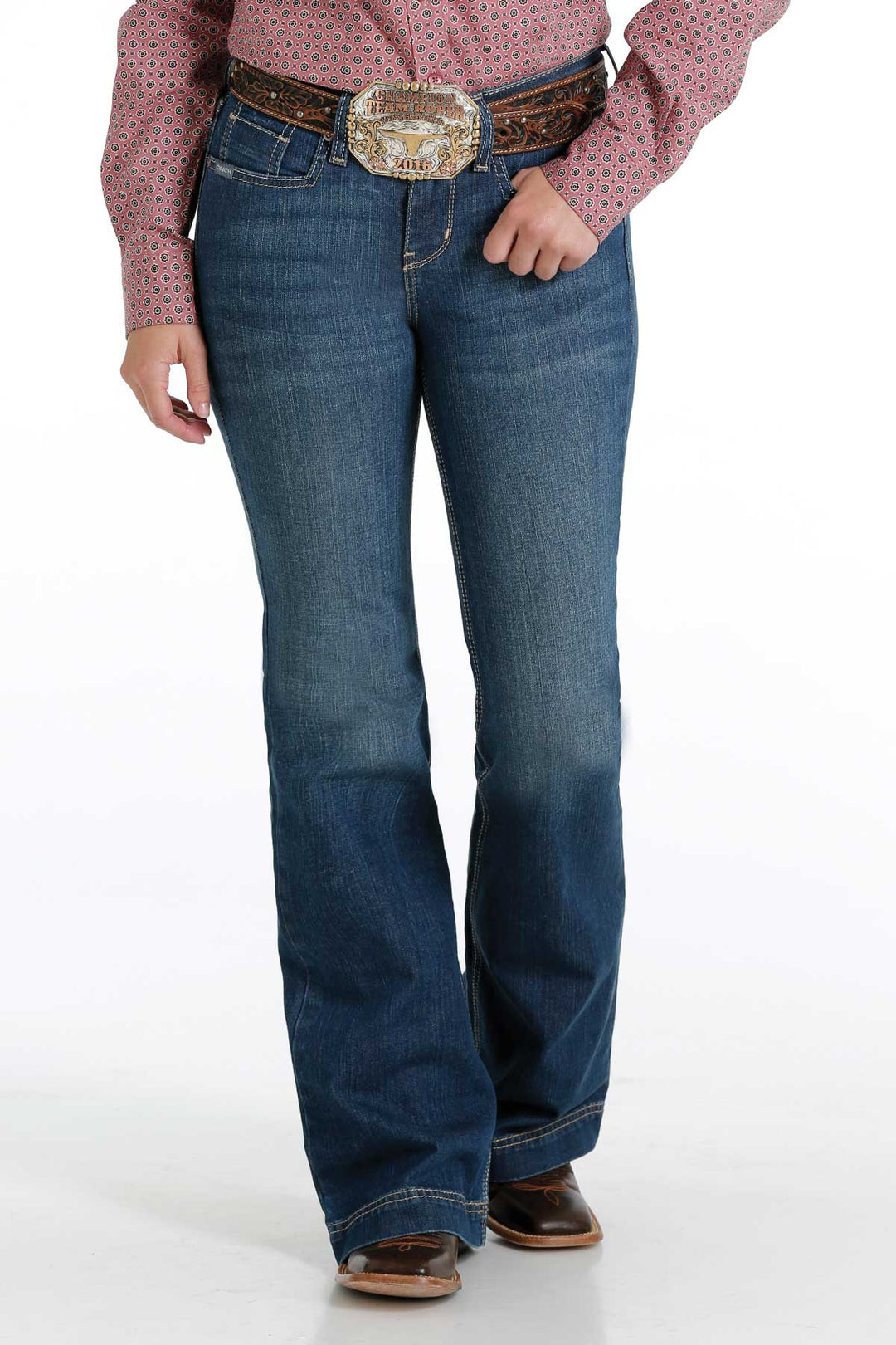 Cinch Womens Lynden Medium Stone Jeans