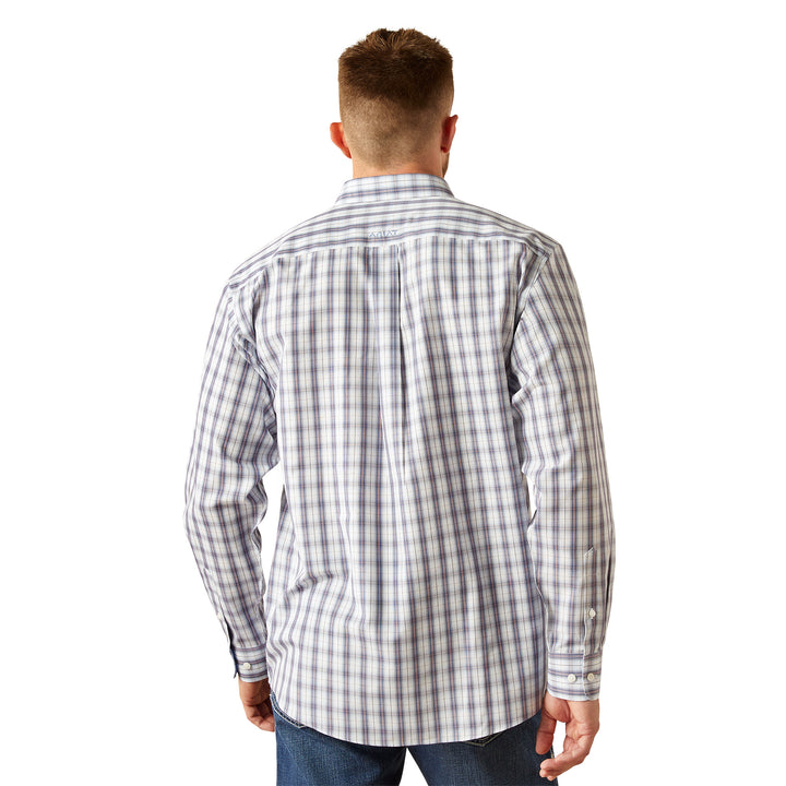 Ariat Mens Dark Blue Wrinkle Free Dalton Classic Fit Shirt