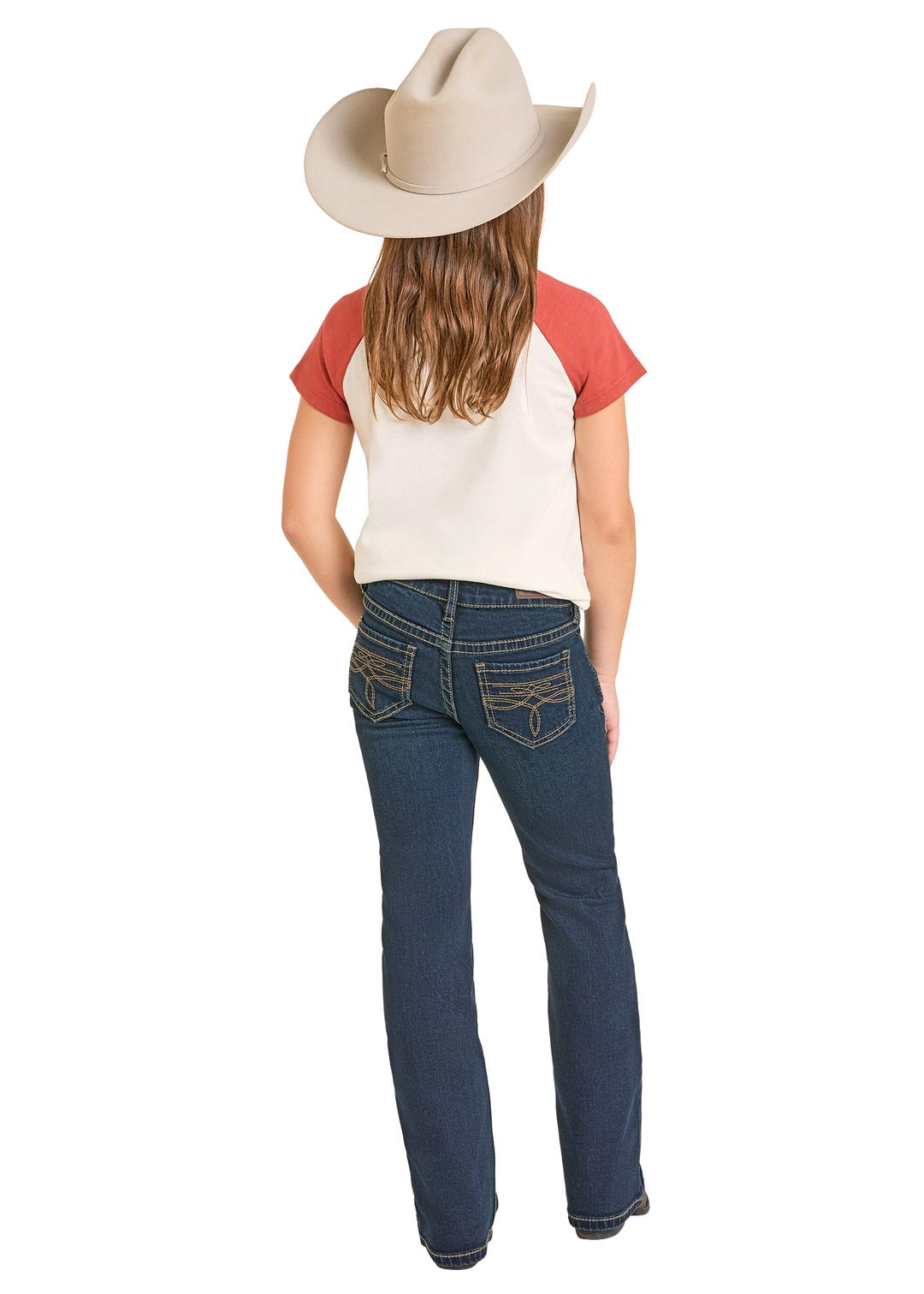 Panhandle Girls Boot Stitch Bootcut Jeans