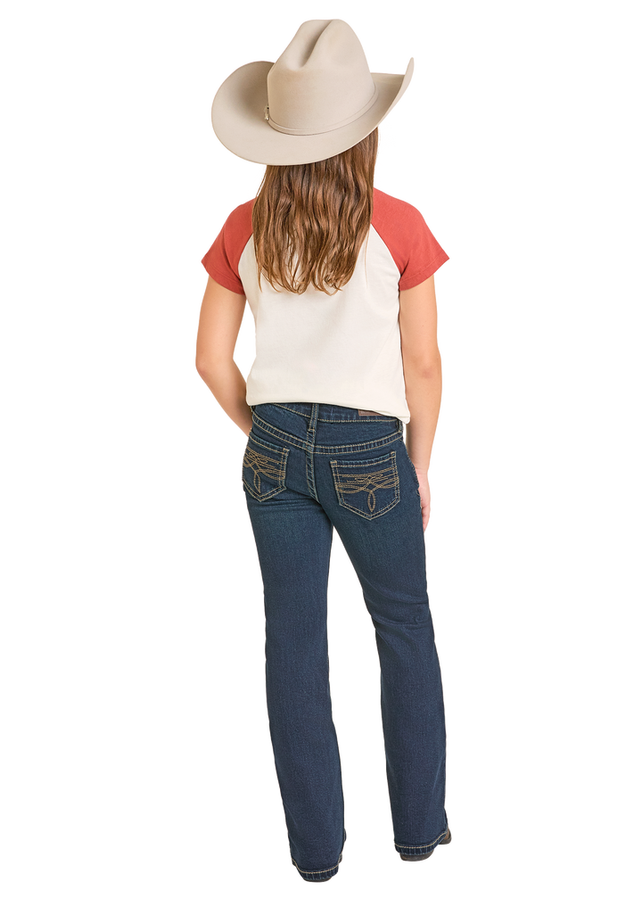 Panhandle Girls Boot Stitch Bootcut Jeans