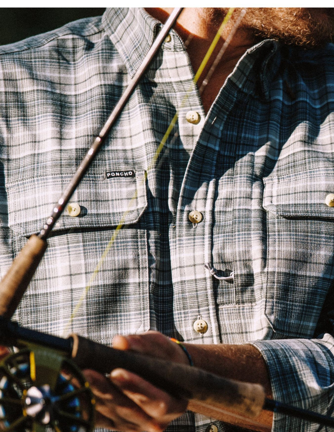 Poncho Mens The Cashiers Long Sleeve Shirt