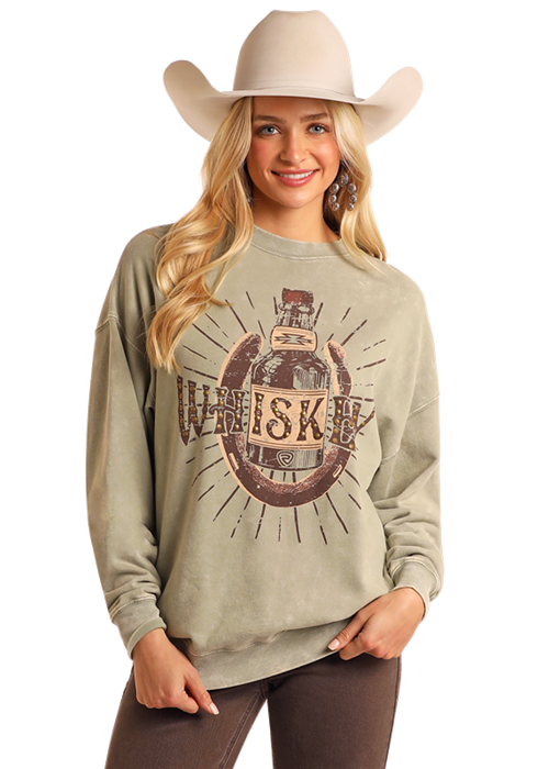 Panhandle Womens Jade Graphic Pullover