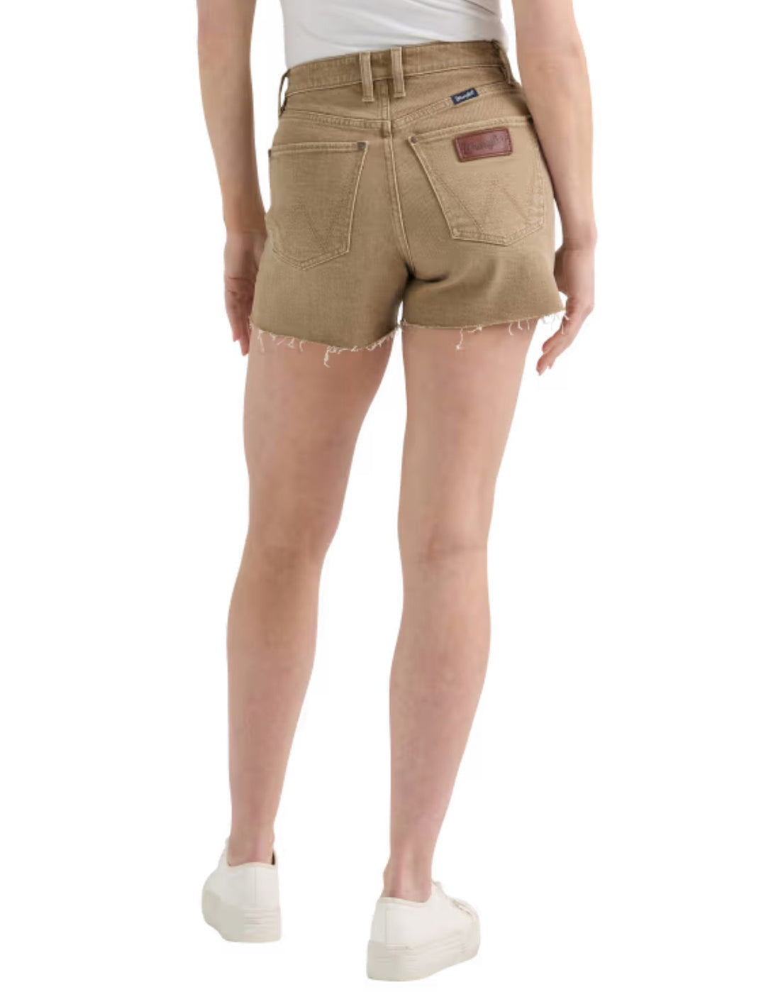 Wrangler Womens Tan Retro Cowboy High Rise Shorts