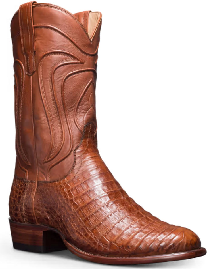 Tecovas Mens The Dillon Pecan Caiman Boots