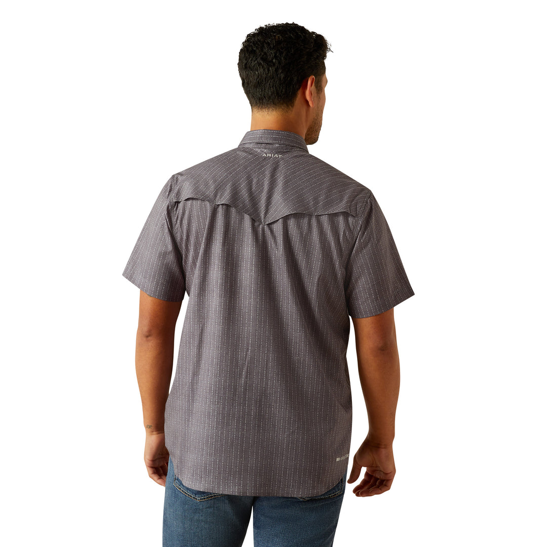 Ariat Mens Grey VentTEK Western Fitted Shirt