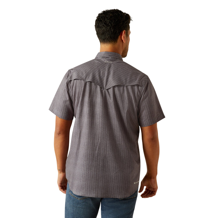 Ariat Mens Grey VentTEK Western Fitted Shirt