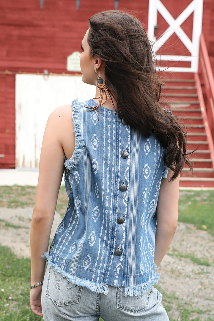 Cinch Womens Denim Chambray Tank