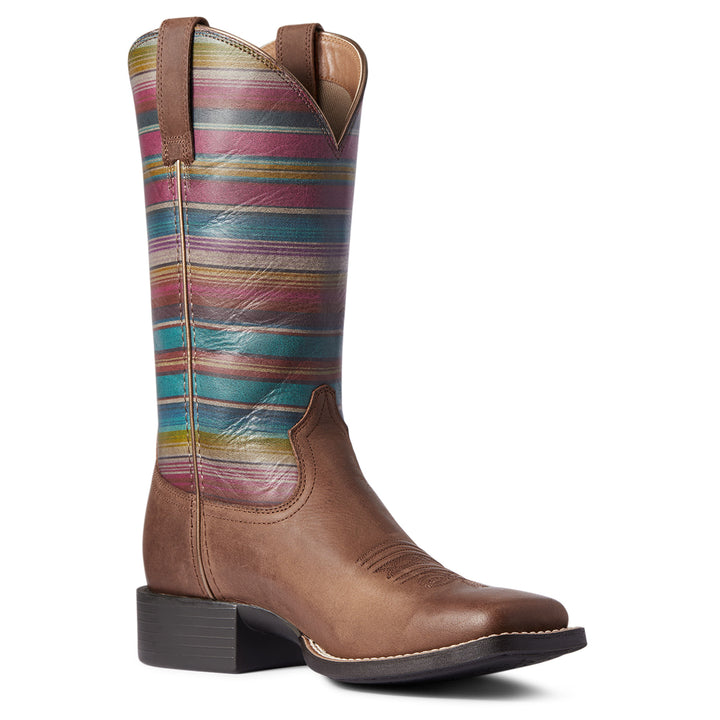 Ariat Womens Serape Round Up Square Toe Boots