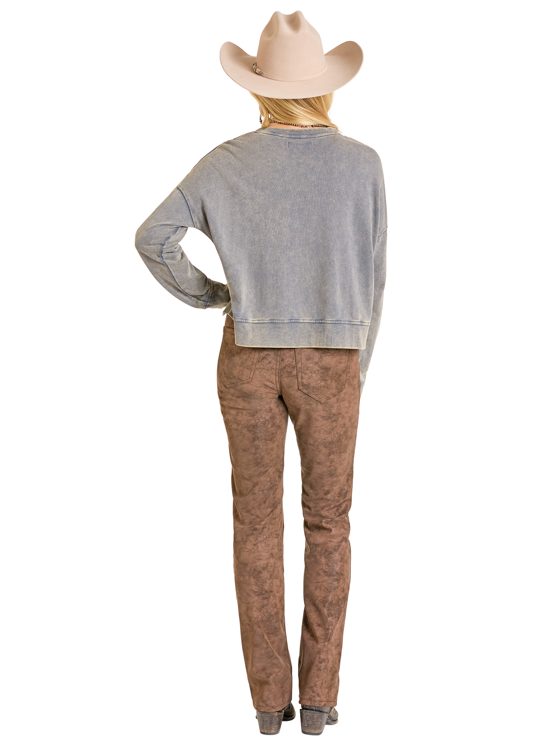 Panhandle Womens Grey Graphic Pullover