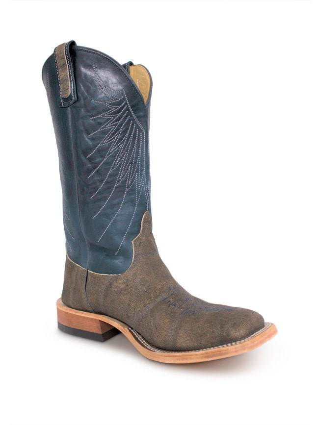 Anderson Bean Bone Washout Elephant Indigo Mens Cowboy Boots