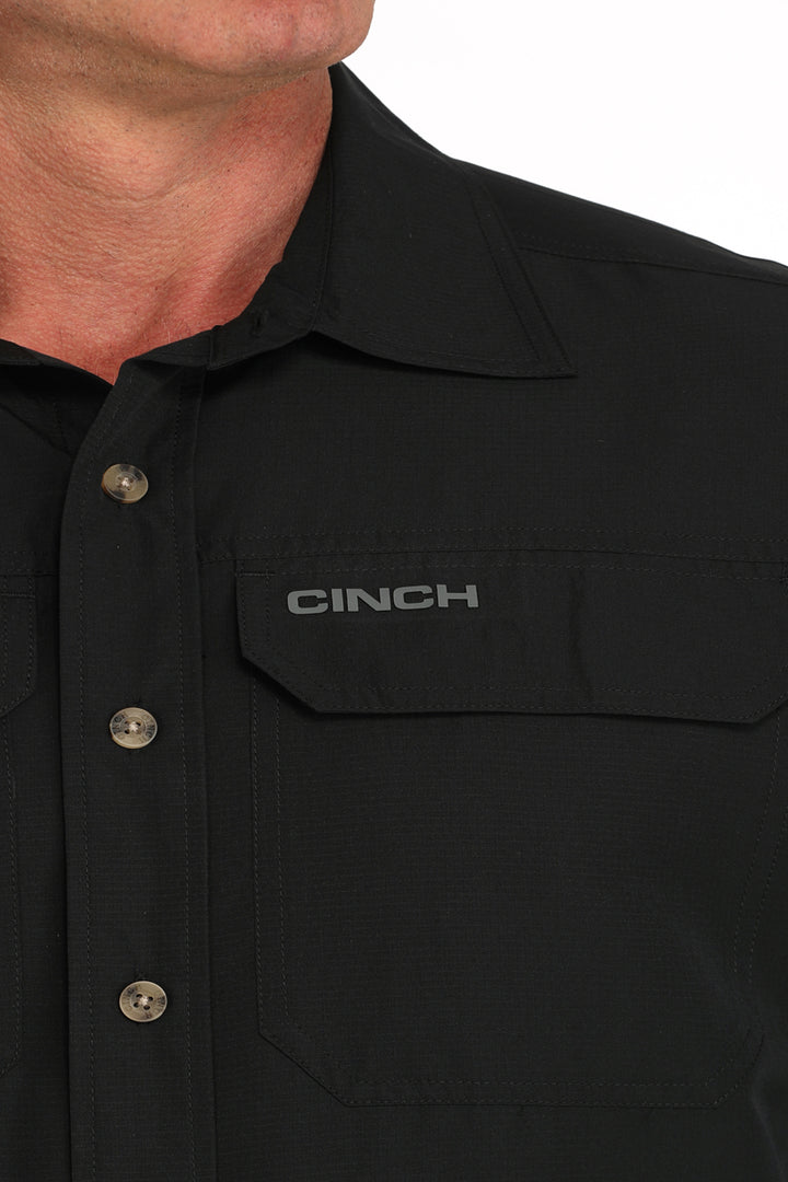 Cinch Mens Black Arenaflex Long Sleeve Shirt