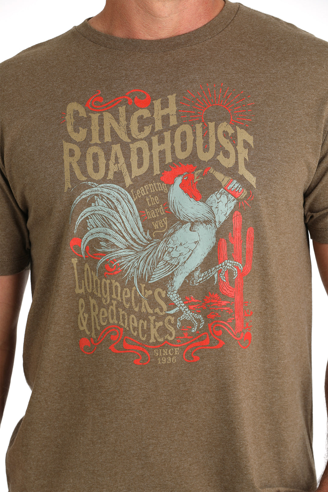 Cinch Mens Brown Roadhouse T-Shirt