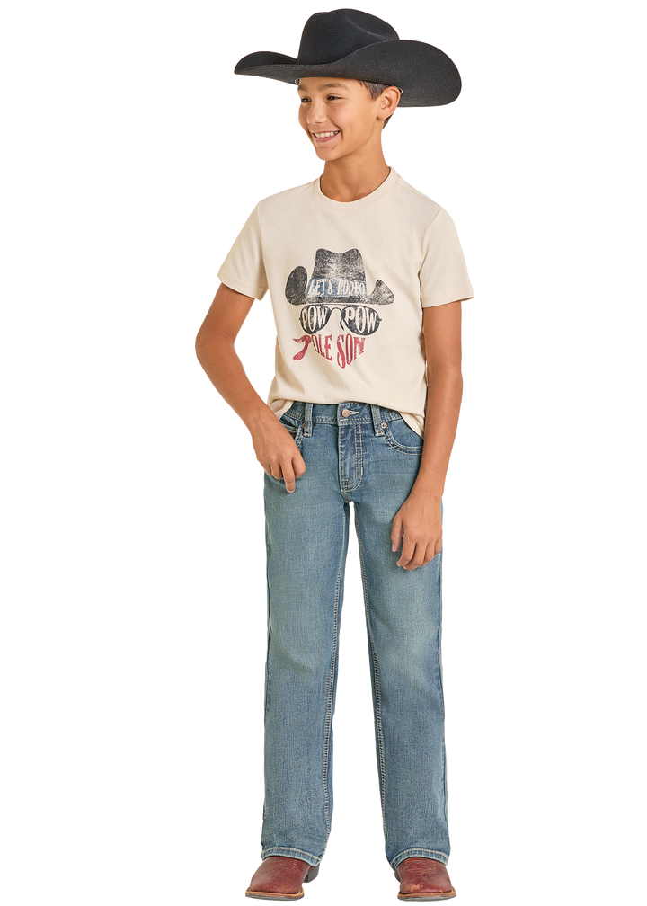 Panhandle Boys Two Tone Bootcut Jeans