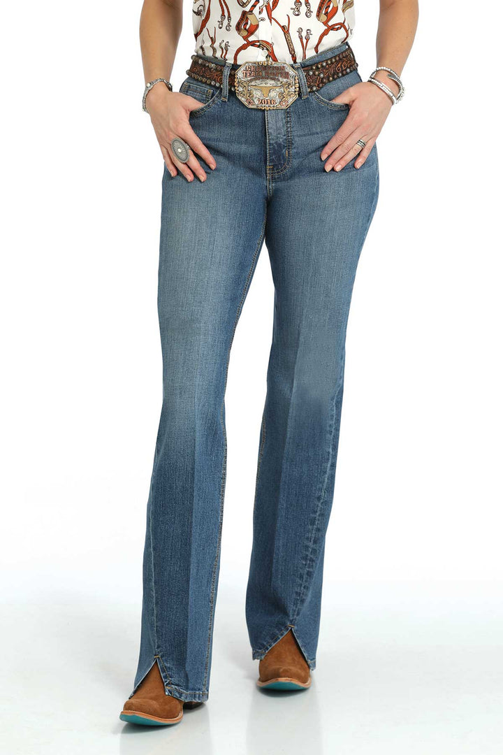 Cinch Womens Skylar Flare Medium Stone Jeans